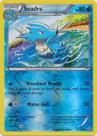 Seadra 31 160 Uncommon Reverse Holo Seadra 31 160 Uncommon Reverse Holo