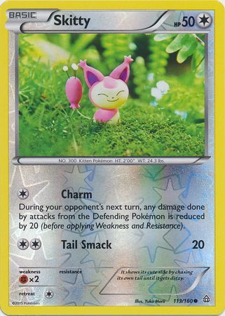 Skitty 113 160 Common Reverse Holo XY Primal Clash Reverse Holo Singles Skitty 113 160 Common Reverse Holo XY Primal Clash Reverse Holo Singles