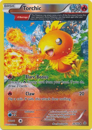 Torchic 26 160 Uncommon Reverse Holo XY Primal Clash Reverse Holo Singles Torchic 26 160 Uncommon Reverse Holo XY Primal Clash Reverse Holo Singles