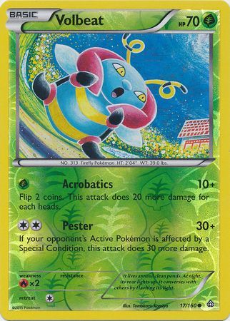 Volbeat 17 160 Common Reverse Holo XY Primal Clash Reverse Holo Singles Volbeat 17 160 Common Reverse Holo XY Primal Clash Reverse Holo Singles