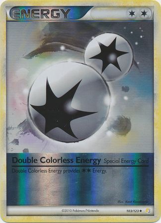 Double Colorless Energy Holo Foil 103/123 PTCGO Pokemon Online Digital HGSS