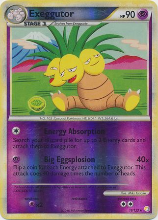 Exeggutor 18 123 Rare Reverse Holo Exeggutor 18 123 Rare Reverse Holo