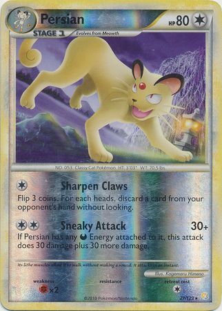 Persian 27 123 Rare Reverse Holo Heart Gold Soul Silver Base Set Reverse Holo Singles Persian 27 123 Rare Reverse Holo Heart Gold Soul Silver Base Set Reverse Holo Singles