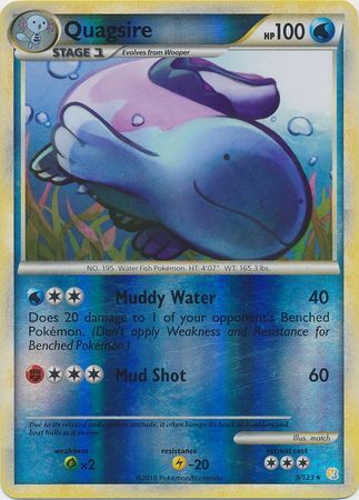 Quagsire 9 123 Holo Rare Reverse Holo Heart Gold Soul Silver Base Set Reverse Holo Singles Quagsire 9 123 Holo Rare Reverse Holo Heart Gold Soul Silver Base Set Reverse Holo Singles