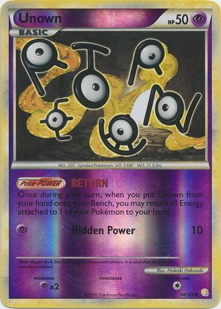 Unown - 54/123 (Reverse Foil)