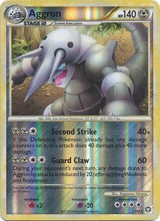 Aggron 1 102 Holo Rare Reverse Holo HGSS Triumphant Reverse Holo Singles Aggron 1 102 Holo Rare Reverse Holo HGSS Triumphant Reverse Holo Singles