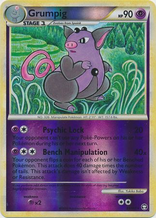 Grumpig 23 102 Rare Reverse Holo HGSS Triumphant Reverse Holo Singles Grumpig 23 102 Rare Reverse Holo HGSS Triumphant Reverse Holo Singles