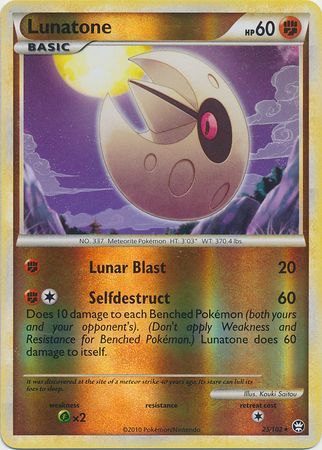 Lunatone 25 102 Rare Reverse Holo HGSS Triumphant Reverse Holo Singles Lunatone 25 102 Rare Reverse Holo HGSS Triumphant Reverse Holo Singles