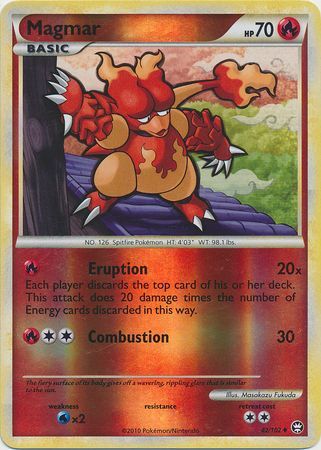 Magmar 42 102 Uncommon Reverse Holo HGSS Triumphant Reverse Holo Singles Magmar 42 102 Uncommon Reverse Holo HGSS Triumphant Reverse Holo Singles