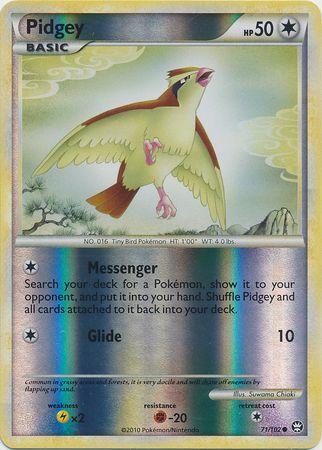 Pidgey 71 102 Common Reverse Holo HGSS Triumphant Reverse Holo Singles Pidgey 71 102 Common Reverse Holo HGSS Triumphant Reverse Holo Singles