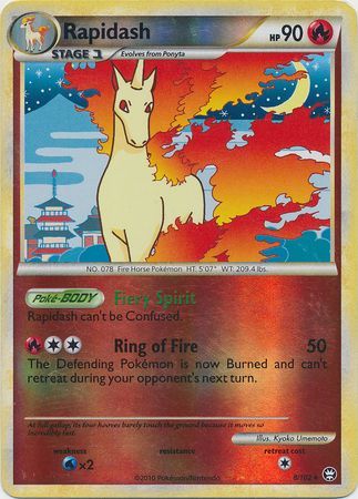 Rapidash 8 102 Holo Rare Reverse Holo Rapidash 8 102 Holo Rare Reverse Holo