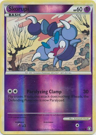 Skorupi 76 102 Common Reverse Holo HGSS Triumphant Reverse Holo Singles Skorupi 76 102 Common Reverse Holo HGSS Triumphant Reverse Holo Singles