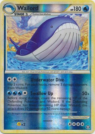 Wailord 31 102 Rare Reverse Holo Wailord 31 102 Rare Reverse Holo