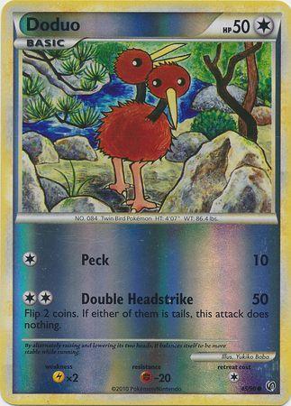 Doduo 45 90 Common Reverse Holo HGSS Undaunted Reverse Holo Singles Doduo 45 90 Common Reverse Holo HGSS Undaunted Reverse Holo Singles