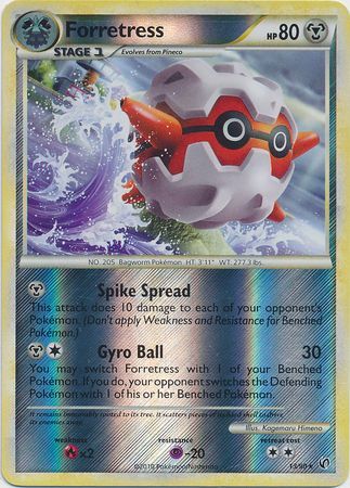 Forretress 13 90 Rare Reverse Holo HGSS Undaunted Reverse Holo Singles Forretress 13 90 Rare Reverse Holo HGSS Undaunted Reverse Holo Singles