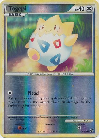 Togepi 70 90 Common Reverse Holo HGSS Undaunted Reverse Holo Singles Togepi 70 90 Common Reverse Holo HGSS Undaunted Reverse Holo Singles