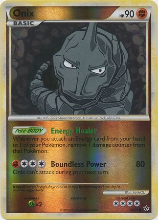 Onix Hgss Unleashed Reverse Holo Pokemon Trollandtoad