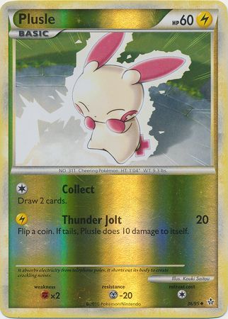Plusle 36 95 Uncommon Reverse Holo Plusle 36 95 Uncommon Reverse Holo