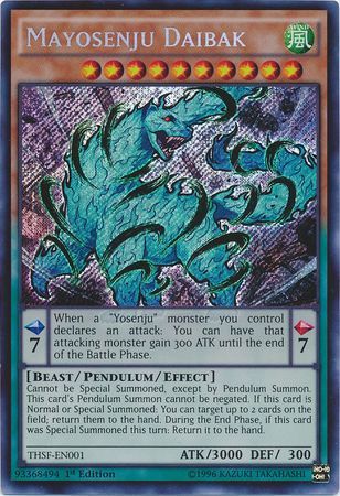 Mayosenju Daibak THSF EN001 Secret Rare 1st Edition Mayosenju Daibak THSF EN001 Secret Rare 1st Edition