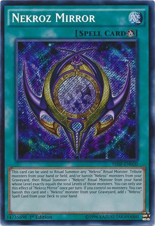 Nekroz Mirror THSF EN020 Secret Rare 1st Edition Nekroz Mirror THSF EN020 Secret Rare 1st Edition