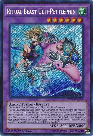 Ritual Beast Ulti Pettlephin THSF EN029 Secret Rare 1st Edition The Secret Forces THSF 1st Edition Singles Ritual Beast Ulti Pettlephin THSF EN029 Secret Rare 1st Edition The Secret Forces THSF 1st Edition Singles