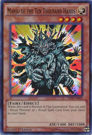 Unlimited Edition Mo Common IOC-088 YuGiOh Manju of the Ten Thousand Hands