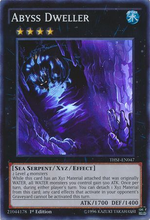 Abyss Dweller THSF EN047 Super Rare 1st Edition The Secret Forces THSF 1st Edition Singles Abyss Dweller THSF EN047 Super Rare 1st Edition The Secret Forces THSF 1st Edition Singles