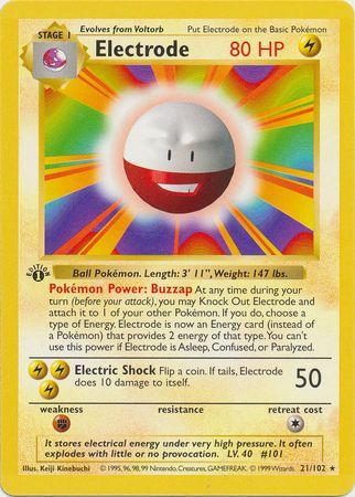 Electrode - Base Set 1st Edition - Pokemon | TrollAndToad