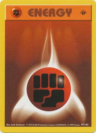 Fighting Energy 97 102 Common 1st Edition Base Set 1st Edition Singles Fighting Energy 97 102 Common 1st Edition Base Set 1st Edition Singles