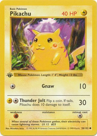 TCG Online Pikachu Rode Wangen Prinfout Pokémon