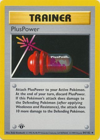 PlusPower 84/102 Base Set Standard Pokemon Card