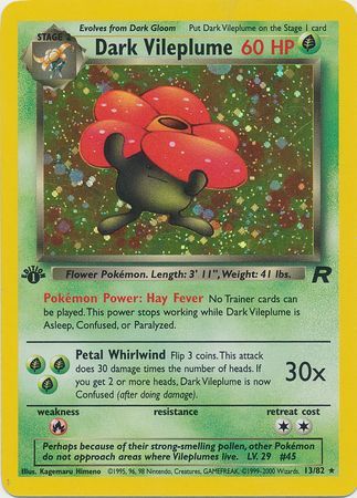 Dark Vileplume - Team Rocket 1st Edition - Pokemon | TrollAndToad