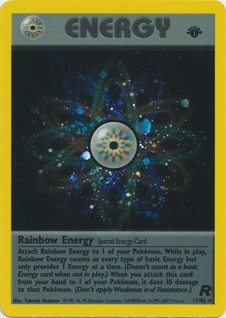 Spanish Pokemon EX Ruby & Sapphire 95/109 Rainbow Energy Reverse Holo Near  Mint