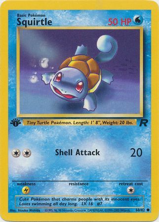 Squirtle - 68/82 - Common 1st Edition