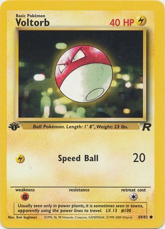 Voltorb (69/82) [Team Rocket 1st Edition]