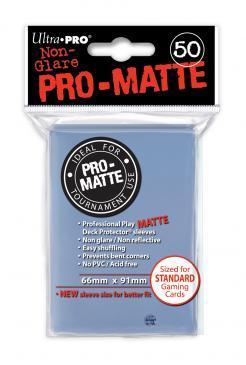 Ultra Pro PRO Matte Clear 50ct Standard Sized Sleeves UP84490 Sleeves Ultra Pro PRO Matte Clear 50ct Standard Sized Sleeves UP84490 Sleeves