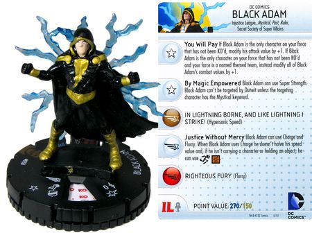 Black Adam #058 Justice League: Trinity War Booster Set DC HeroClix