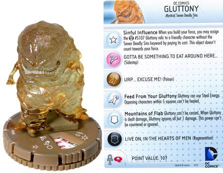Gluttony 068 Chase Rare Justice League Trinity War Booster Set DC HeroClix Gluttony 068 Chase Rare Justice League Trinity War Booster Set DC HeroClix