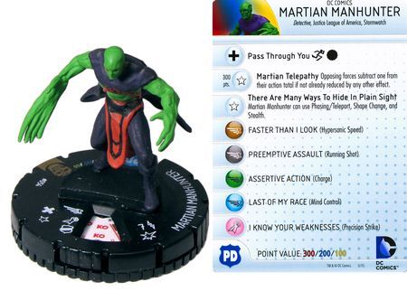 Martian Manhunter 054 Justice League Trinity War Booster Set DC HeroClix Martian Manhunter 054 Justice League Trinity War Booster Set DC HeroClix