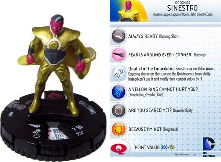 Sinestro 049 Justice League Trinity War Booster Set DC HeroClix Justice League Trinity War Booster Set Singles Sinestro 049 Justice League Trinity War Booster Set DC HeroClix Justice League Trinity War Booster Set Singles