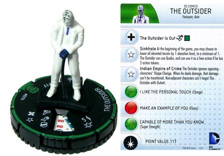 The Outsider 031b Justice League Trinity War Booster Set DC HeroClix The Outsider 031b Justice League Trinity War Booster Set DC HeroClix