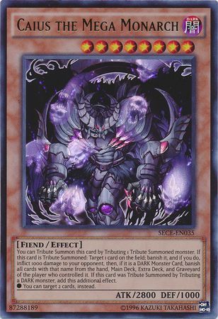 Caius the Mega Monarch SECE EN035 Ultra Rare Unlimited Caius the Mega Monarch SECE EN035 Ultra Rare Unlimited