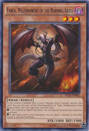 Farfa Malebranche of the Burning Abyss SECE EN082 Rare Unlimited Farfa Malebranche of the Burning Abyss SECE EN082 Rare Unlimited