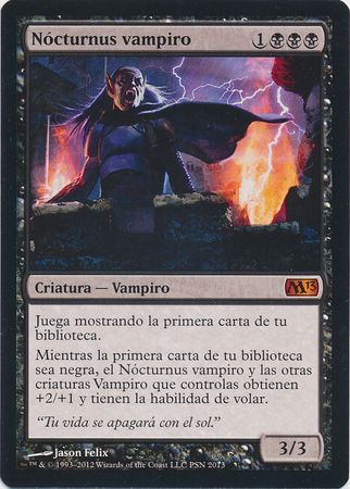 Spanish Vampire Nocturnus Nocturnus vampiro DOTP 2013 Foil Promo PS3 Spanish Promos Spanish Vampire Nocturnus Nocturnus vampiro DOTP 2013 Foil Promo PS3 Spanish Promos