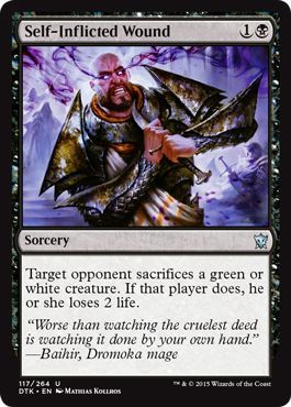 Self Inflicted Wound 117 264 Dragons of Tarkir Singles Self Inflicted Wound 117 264 Dragons of Tarkir Singles