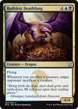 Ruthless Deathfang 229 264 Dragons of Tarkir Singles Ruthless Deathfang 229 264 Dragons of Tarkir Singles