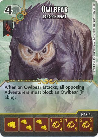 Owlbear Paragon Beast 112 138 Rare D D Dice Masters Battle for Faerun Singles Owlbear Paragon Beast 112 138 Rare D D Dice Masters Battle for Faerun Singles
