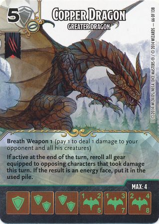 Copper Dragon Greater Dragon 66 138 Uncommon D D Dice Masters Battle for Faerun Singles Copper Dragon Greater Dragon 66 138 Uncommon D D Dice Masters Battle for Faerun Singles