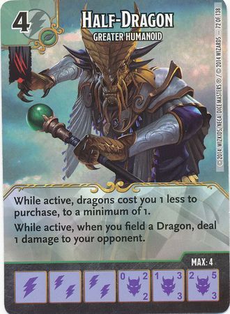 Half Dragon Greater Humanoid 72 138 Uncommon D D Dice Masters Battle for Faerun Singles Half Dragon Greater Humanoid 72 138 Uncommon D D Dice Masters Battle for Faerun Singles
