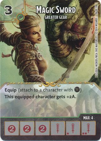 Magic Sword Greater Gear 94 138 Uncommon D D Dice Masters Battle for Faerun Singles Magic Sword Greater Gear 94 138 Uncommon D D Dice Masters Battle for Faerun Singles